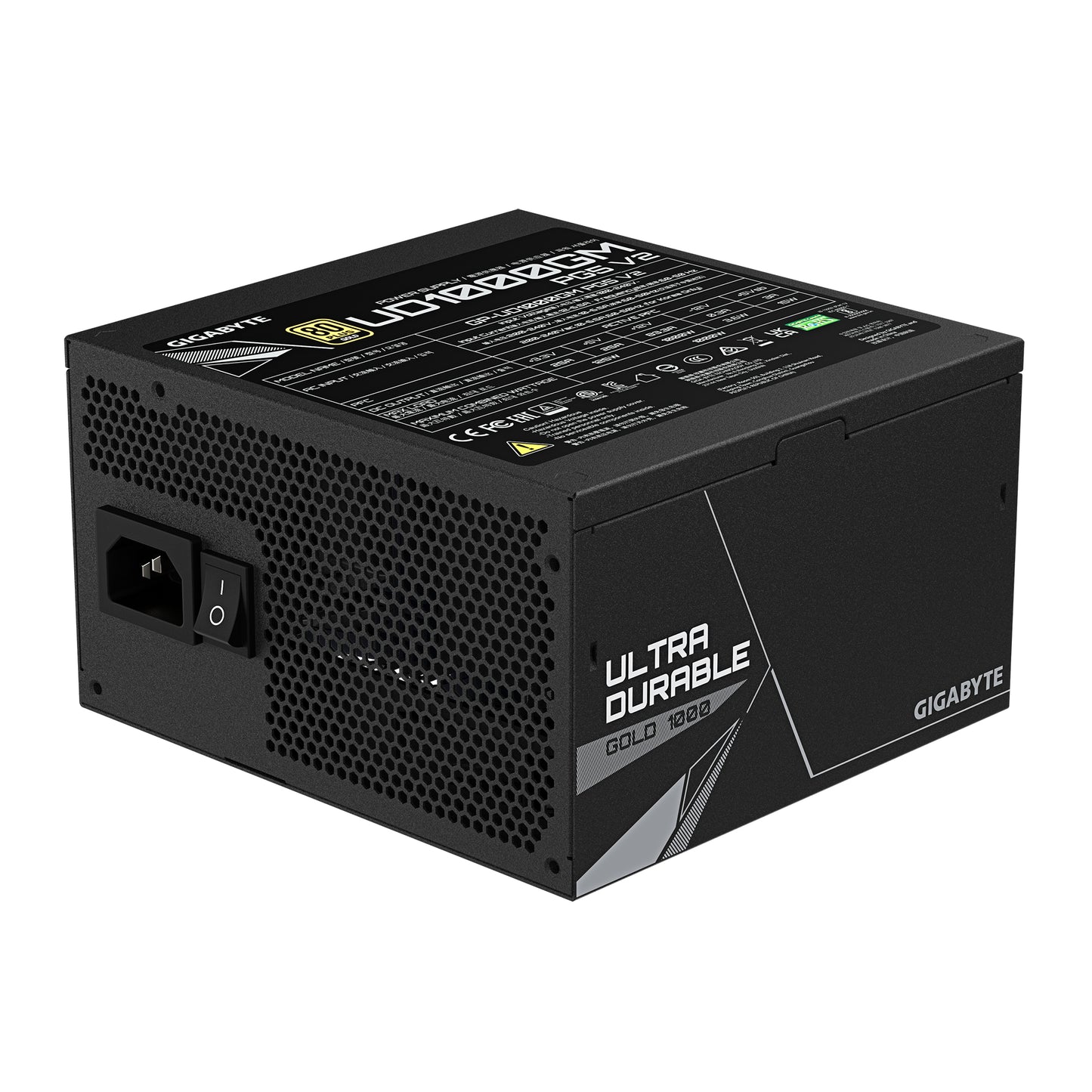 Gigabyte UD1000GM PG5 V2 Power Supply Unit- PCIe Gen 5.1, 80 PLUS Gold, Fully
