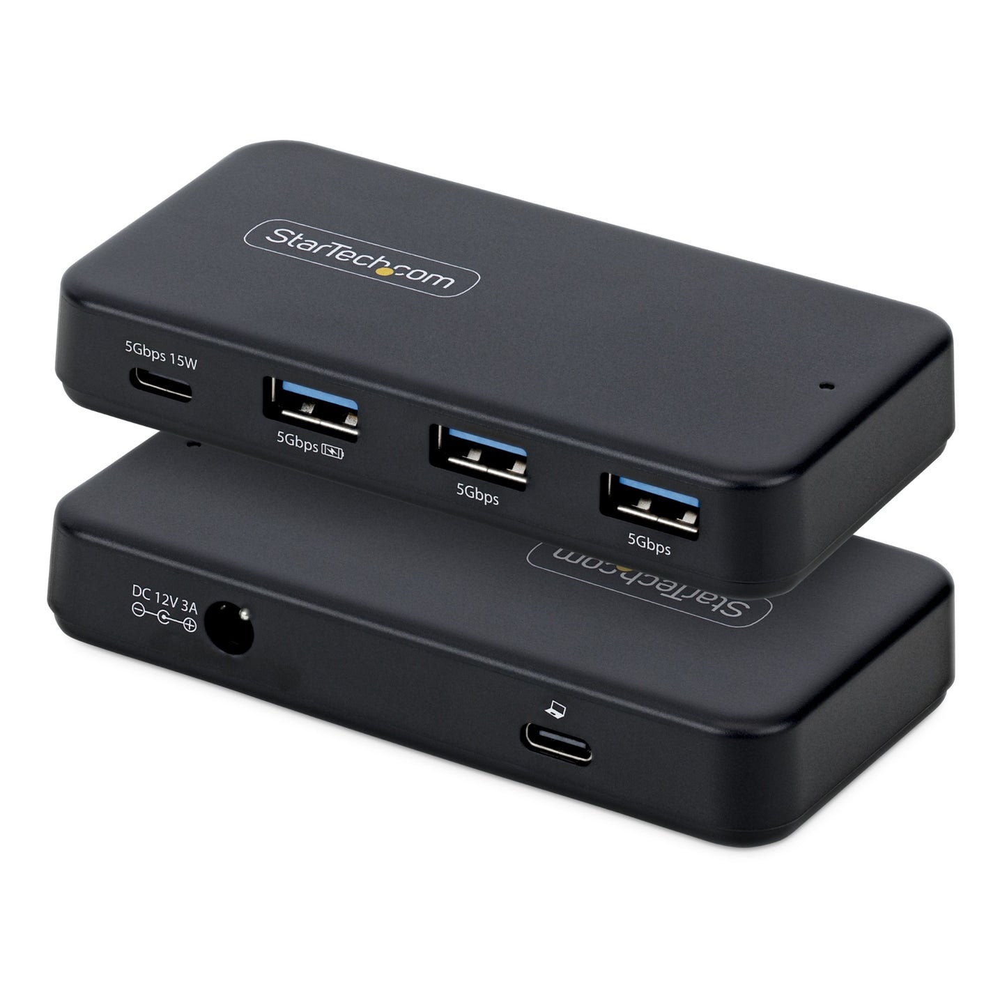 StarTech.com 4-Port USB-C and USB-A Hub, 5Gbps, Self-Powered, 2-in-1 USB-C and USB-A