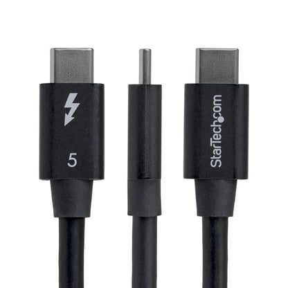 StarTech.com 2.6ft (80cm) Right Angle Thunderbolt 5 Cable, 80Gbps/Up to 120Gbps