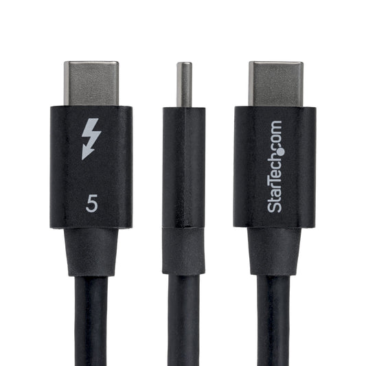 StarTech.com 2.6ft (80cm) Right Angle Thunderbolt 5 Cable, 80Gbps/Up to 120Gbps