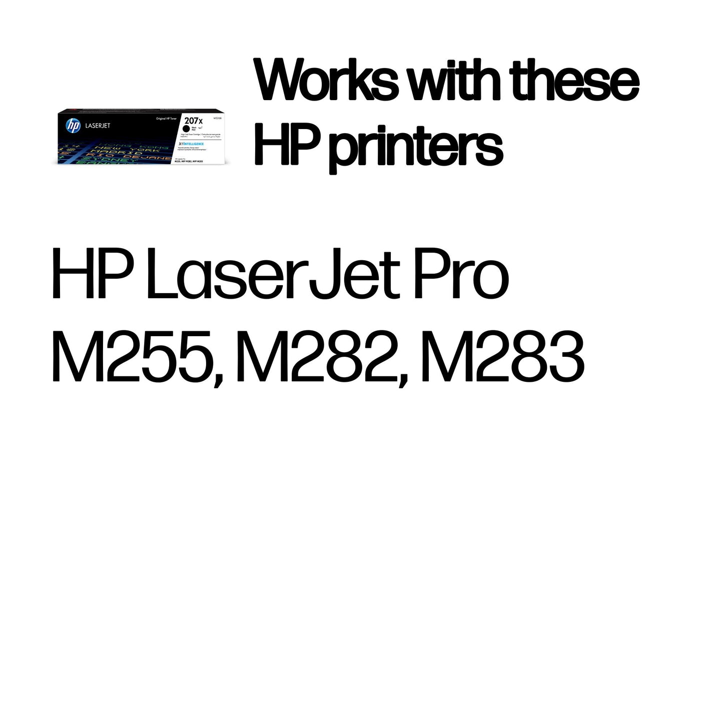HP W2210X/207X Black Toner Cartridge (3.15K pages, HP M 283)