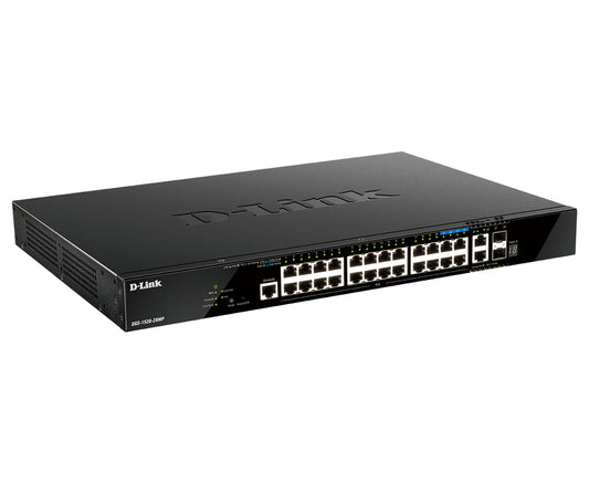 D-Link 28-Port Gigabit Stackable POE+ Smart Switch