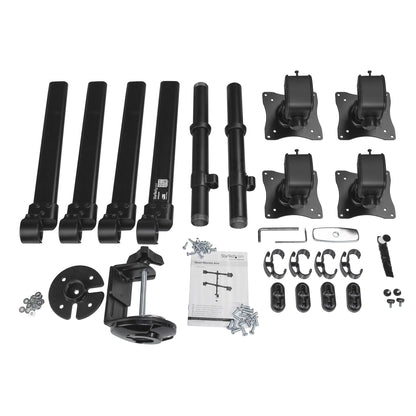 StarTech.com Desk Mount Quad Monitor Arm - Ergonomic VESA 4 Monitor Mount 2x2 up to
