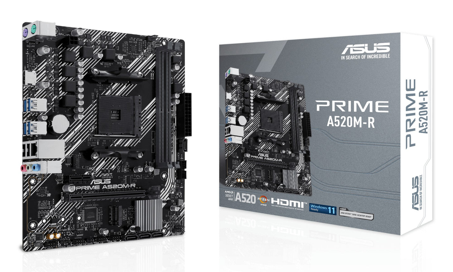 ASUS PRIME A520M-R AMD A520 Socket AM4 micro ATX Motherboard