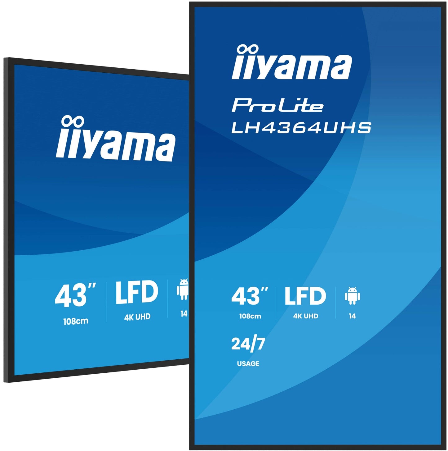iiyama LH4364UHS-B1AG Signage Display Digital signage flat panel 43" 4K UHD VA Monitor