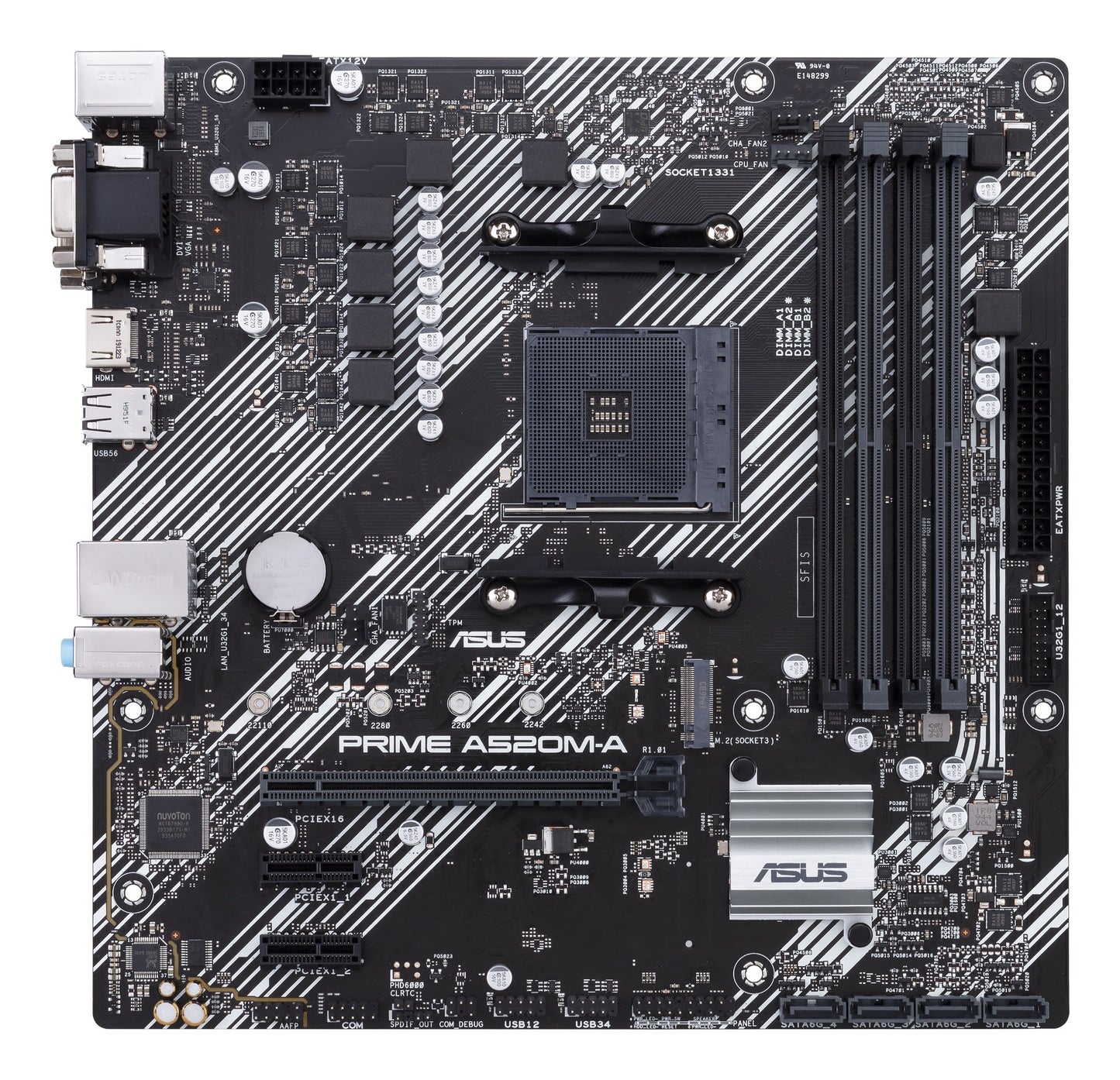ASUS PRIME A520M-A II/CSM AMD A520 Socket AM4 micro ATX Motherboard