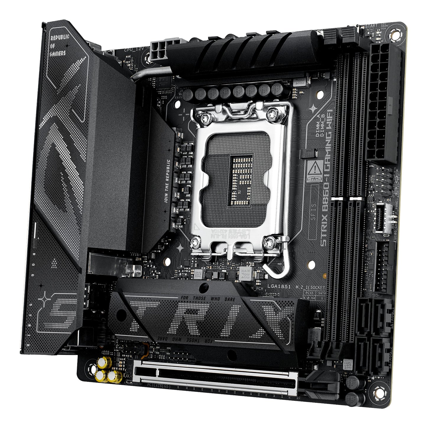 ASUS ROG STRIX B860-I GAMING WIFI Intel B860 LGA 1851 (Socket V1) mini ITX Motherboard