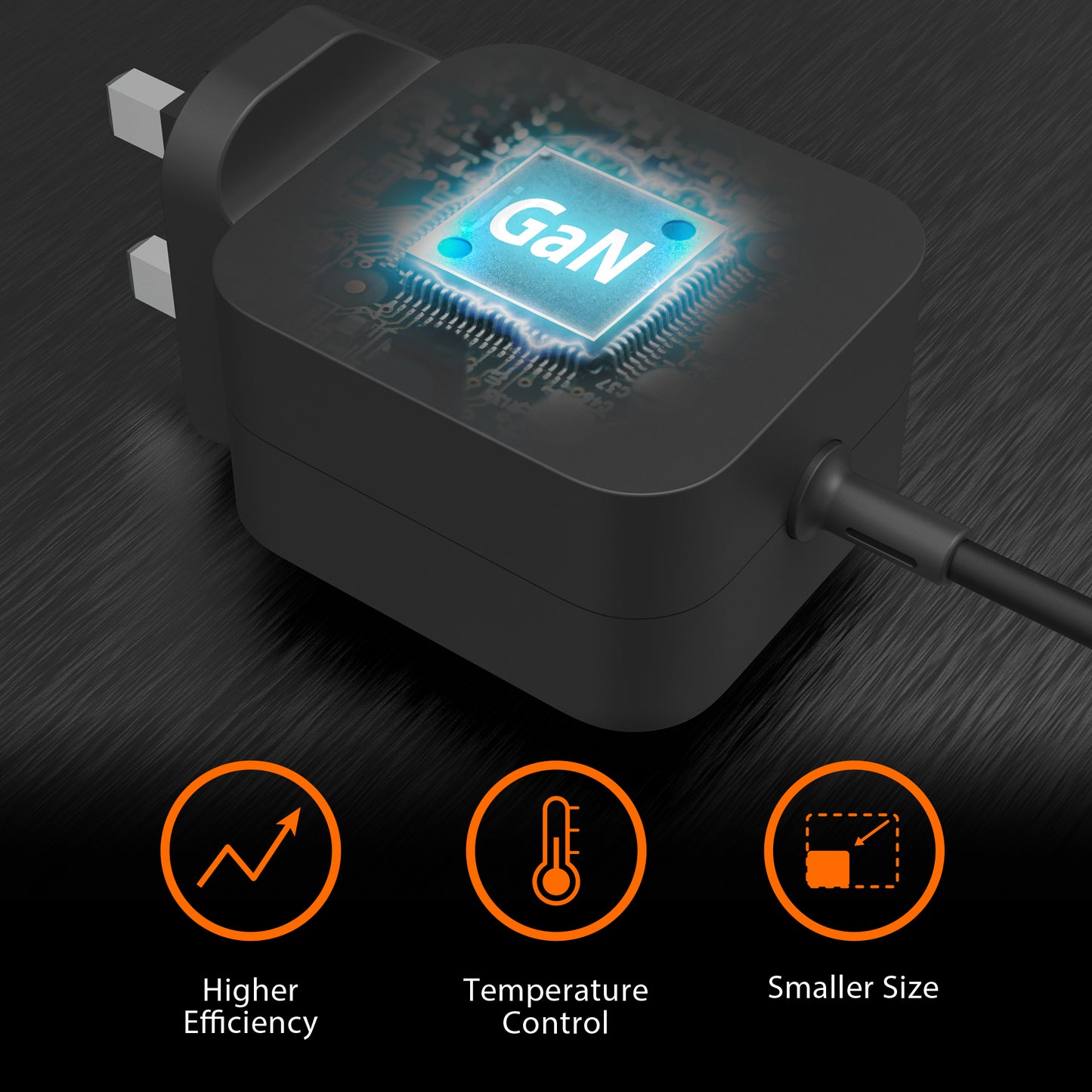 j5create JUP1565DCF3A-FN 67W GaN PD USB-C® Mini Charger with 3 Types of DC Connector