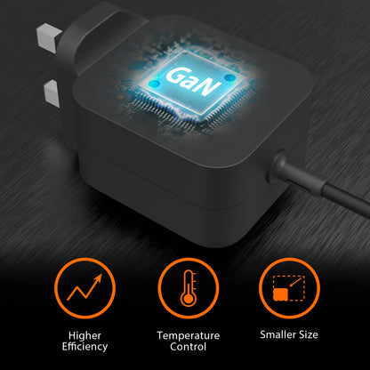 j5create JUP1565DCF3A-FN 67W GaN PD USB-C® Mini Charger with 3 Types of DC Connector