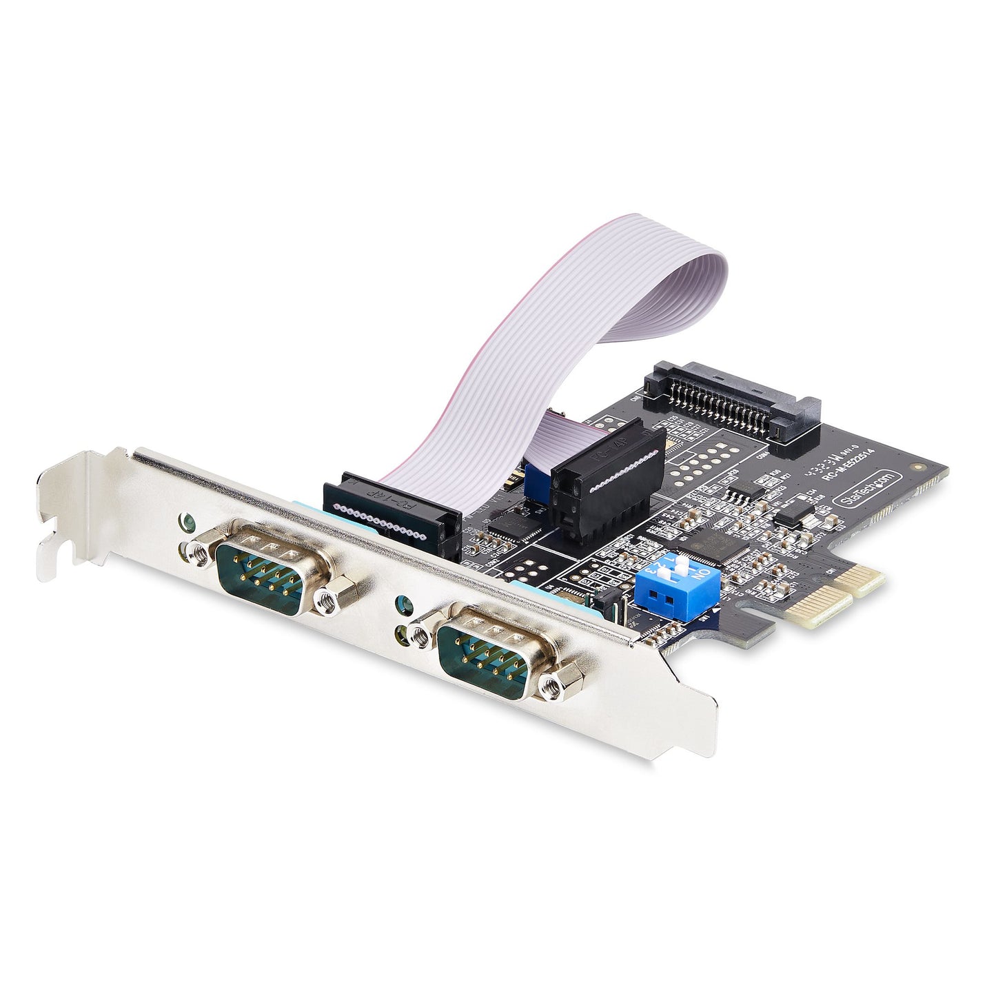 StarTech.com 2-Port Serial PCIe Card, Dual-Port PCI Express to RS232/RS422/RS485 Hub