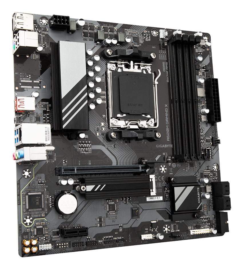 Gigabyte A620M GAMING X Motherboard - Supports AMD Ryzen 8000 CPUs, 8+2+1 Phases
