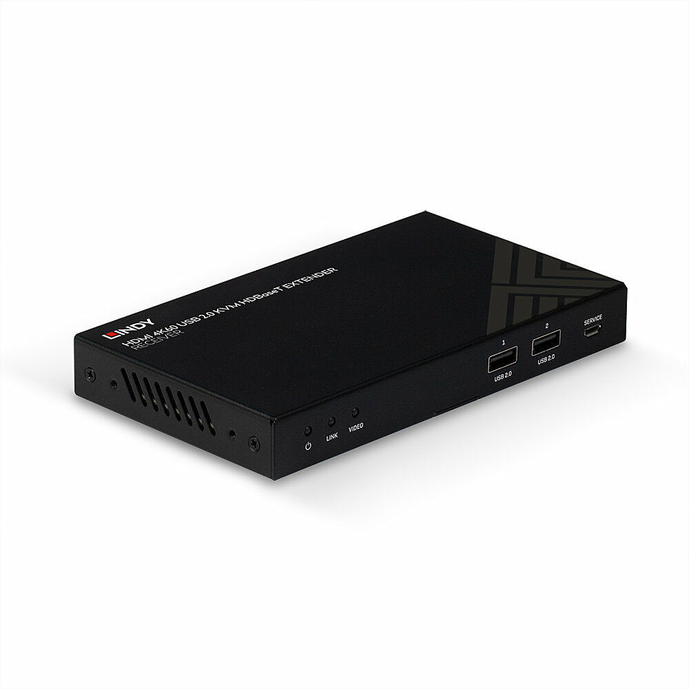 Lindy 150m Cat.6 HDMI 4K60, IR, RS-232 & Audio HDBaseT KVM Extender, Receiver KVM Switch