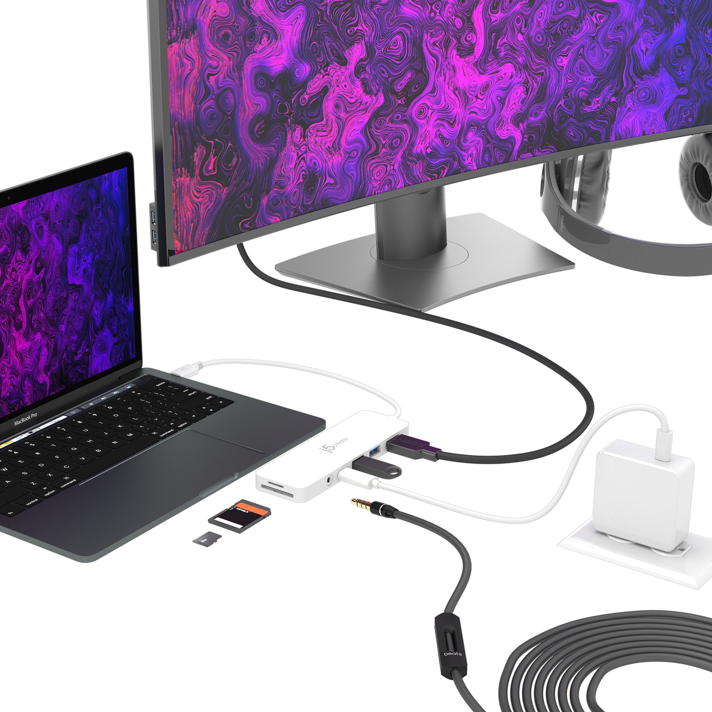 j5create JCD373-N USB-C® Lightweight Docking Station