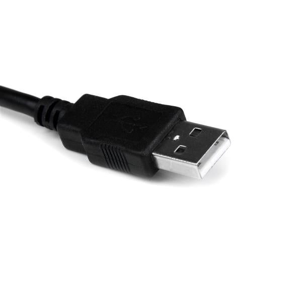 StarTech.com 1ft (30cm) 1-Port Professional USB to Serial Adapter Cable with COM
