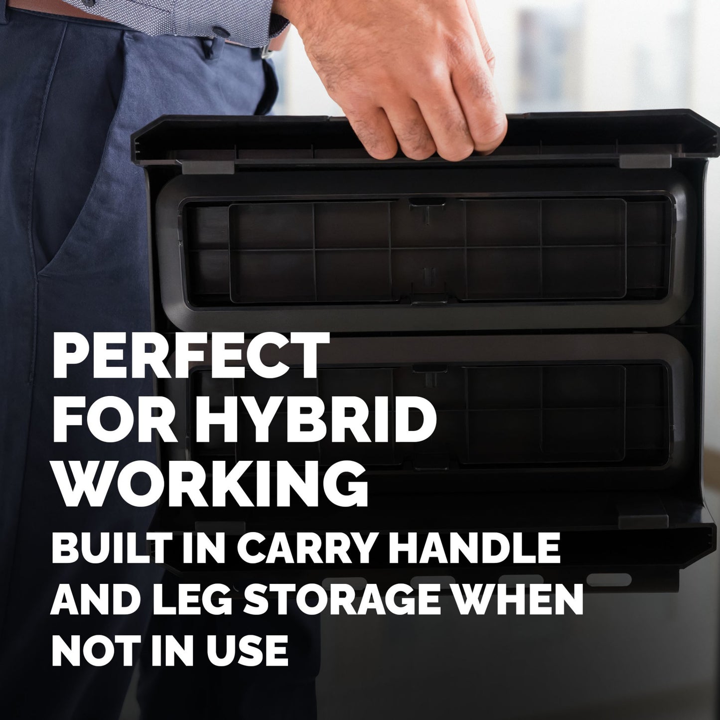 Fellowes Computer Monitor Stand with 3 Height Adjustments - Breyta Monitor Riser Mount