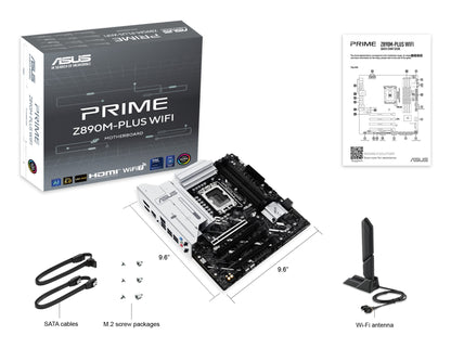 ASUS PRIME Z890M-PLUS WIFI Intel Z890 LGA 1851 (Socket V1) micro ATX Motherboard