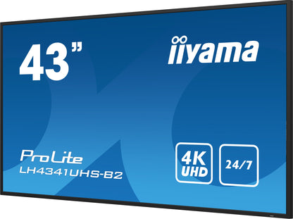 iiyama LH4341UHS-B2 Signage Display 42.5" 4K UHD IPS Monitor