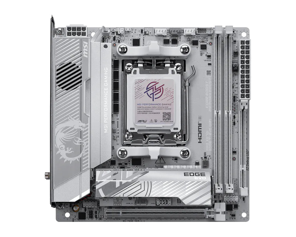 MSI MPG X870I EDGE TI EVO WIFI motherboard AMD X870 Socket AM5 mini ITX