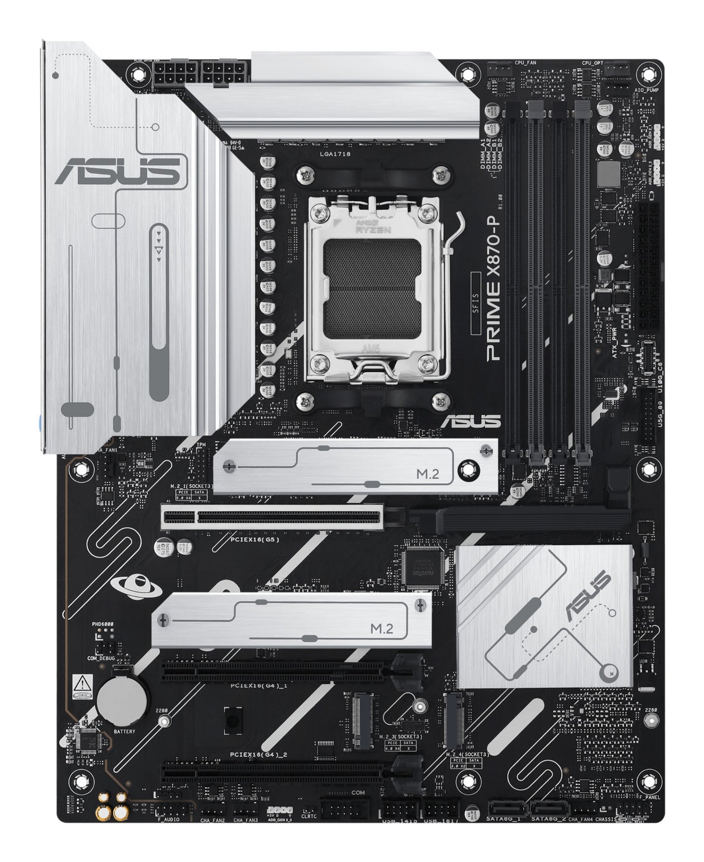 ASUS PRIME X870-P AMD X870 Socket AM5 ATX Motherboard