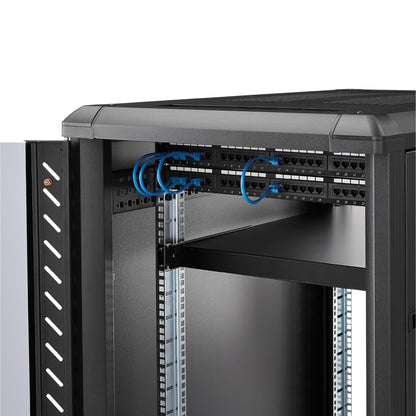 StarTech.com 1U 4-Post Adjustable Server Rack Mount Shelf - 330lbs(150 kg) - 19.5 to