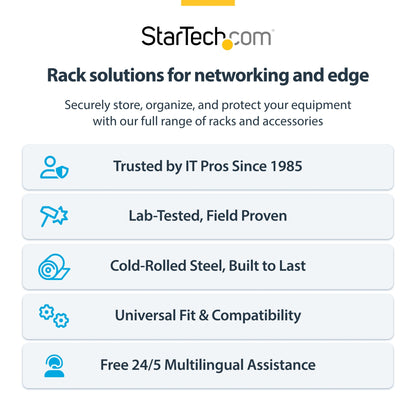 StarTech.com 4U Wall Mount Network Rack - 14 Inch Deep (Low Profile) - 19" Patch