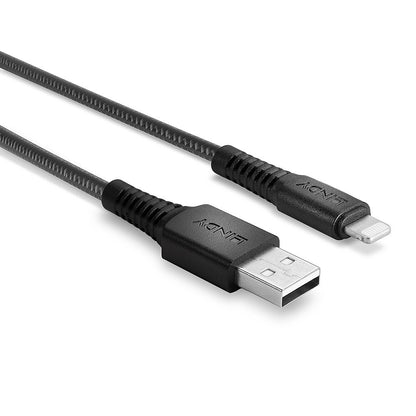 Lindy 3m Reinforced USB Type A to Lightning Charge and Sync Cable