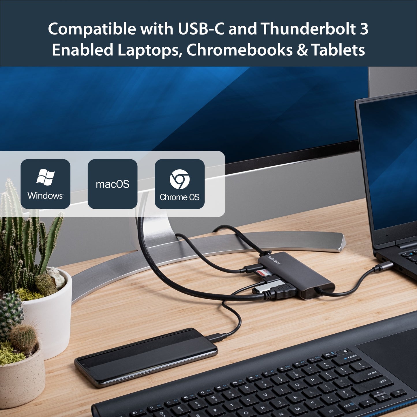 StarTech.com Multiport Adapter Travel Thunderbolt 3 Docking Station