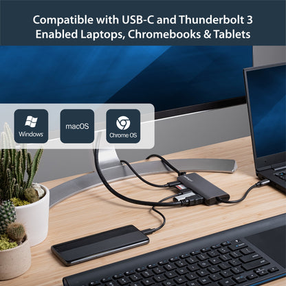 StarTech.com Multiport Adapter Travel Thunderbolt 3 Docking Station