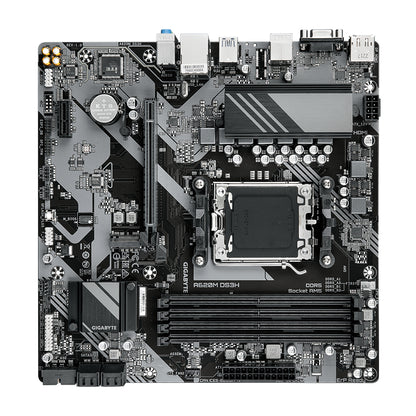 Gigabyte A620M DS3H Motherboard - Supports AMD Ryzen 8000 CPUs, 5+2+2 Phases Digital