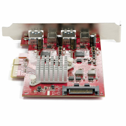 StarTech.com 4-Port USB PCIe Card - 10Gbps USB PCI Express Expansion Card w/ 2 Hub
