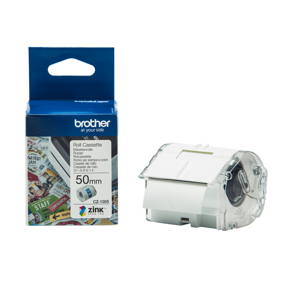 Brother CZ-1005 DirectLabel-etikettes 50mm x 5m for Brother VC 500 Labels