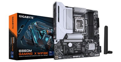Gigabyte B860M GAMING X WIFI6E Motherboard - Intel Core Ultra Series CPUs, 8+1+2+2