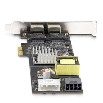 StarTech.com 2-Port 2.5Gbps NBASE-T PoE Network Card, Dual Intel I225-V, 802.3af/at Network Adapter