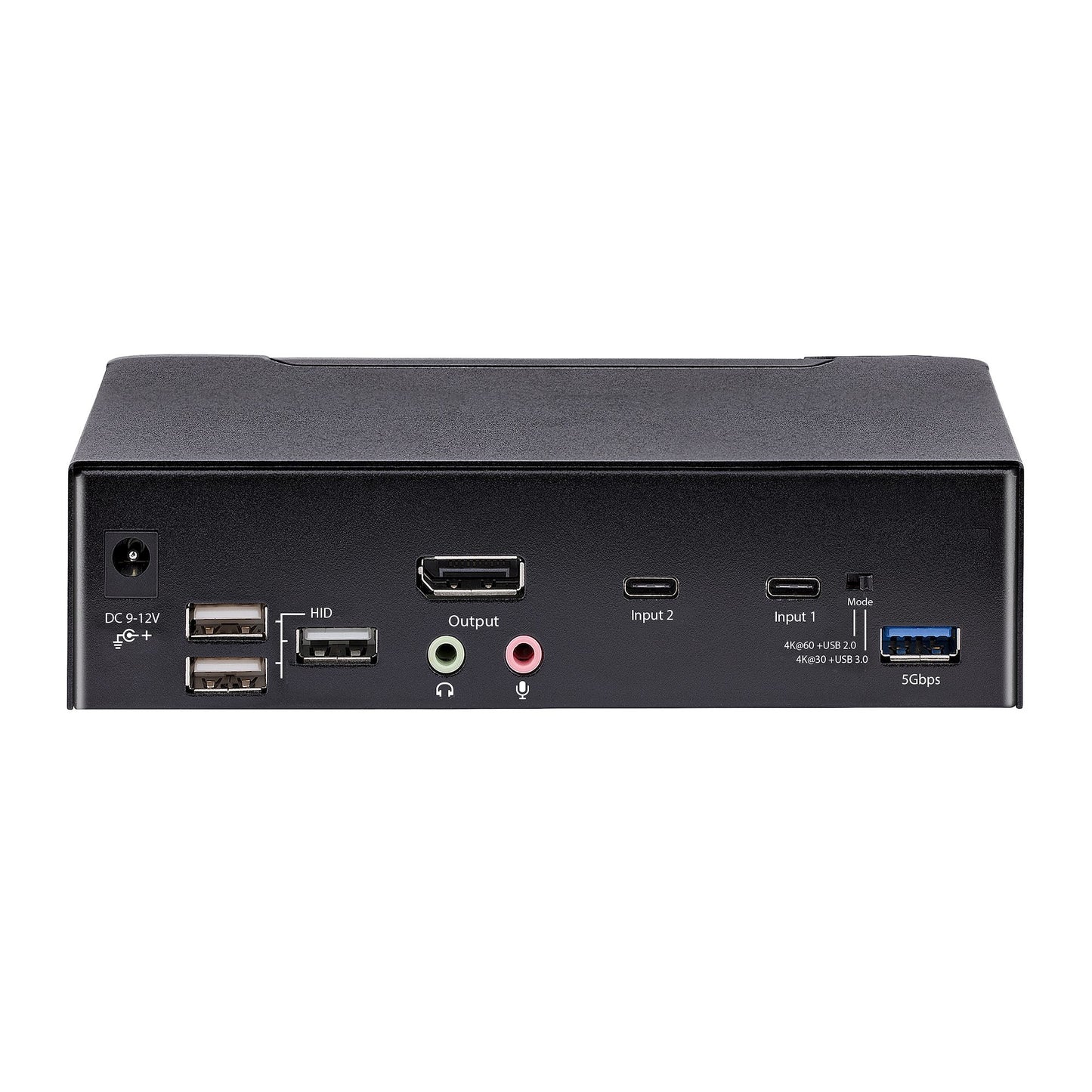 StarTech.com 2-Port USB-C KVM Switch, Single 4K 60Hz DisplayPort Monitor, 3.5mm