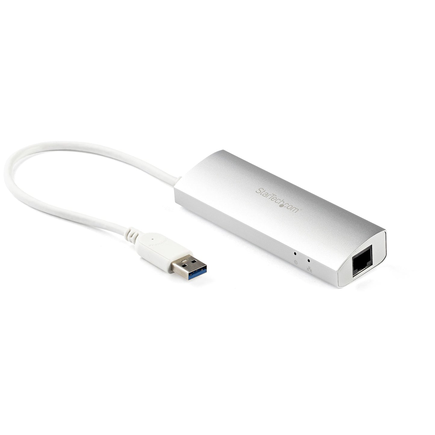 StarTech.com 3-Port USB Hub with Ethernet, USB-A Ports, Gigabit Ethernet/GbE, USB Network Adapter