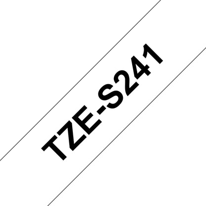 Brother TZE-S241 DirectLabel black on white extra strong Laminat 18mm x 8m for Labels