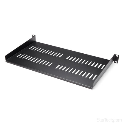 StarTech.com 1U Server Rack Shelf - Universal Vented Rack Mount Cantilever Tray for (HELFV1U)