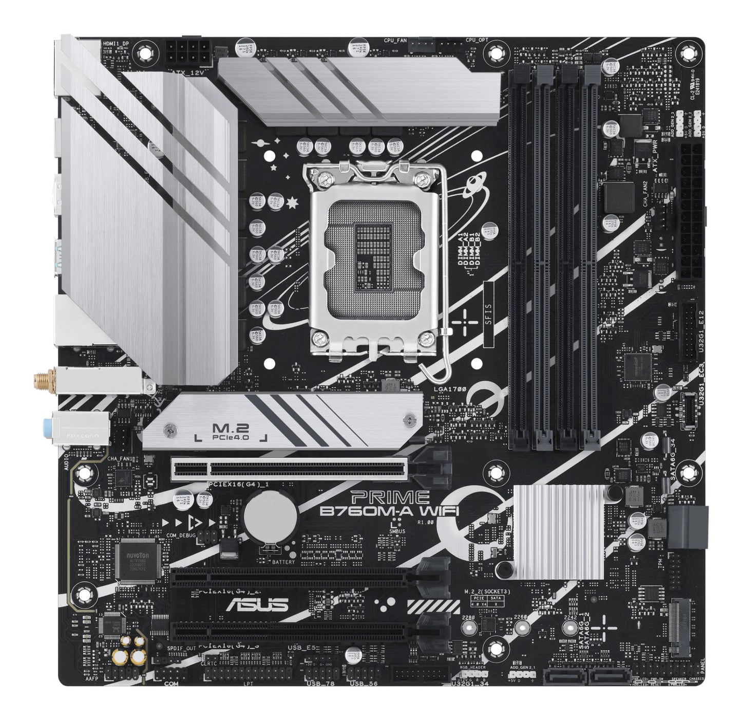 ASUS PRIME B760M-A WIFI Intel B760 LGA 1700 micro ATX Motherboard