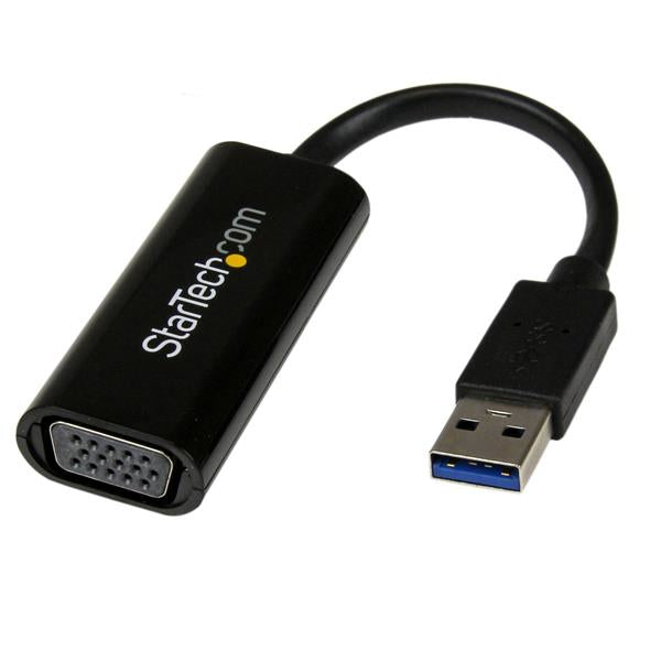 StarTech.com USB 3.0 to VGA Adapter, USB to VGA Monitor Converter for Windows, Slim Hub