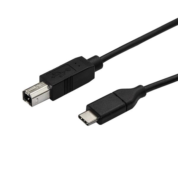 StarTech.com 10ft (3m) USB-B to USB-C Cable, Data Cord, USB 2.0, USB-C Data Transfer