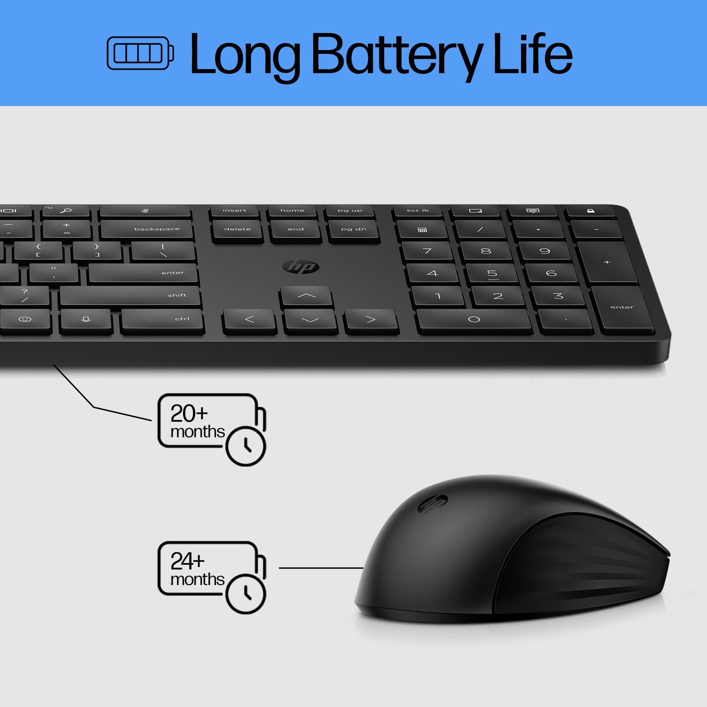 HP 650 Wireless Keyboard & Mouse Combo