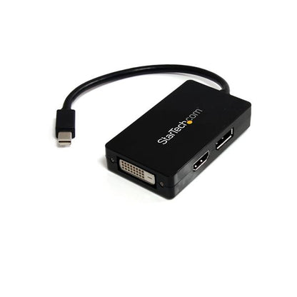 StarTech.com Travel A/V adapter: 3-in-1 Mini DisplayPort to DisplayPort DVI or HDMI Cable