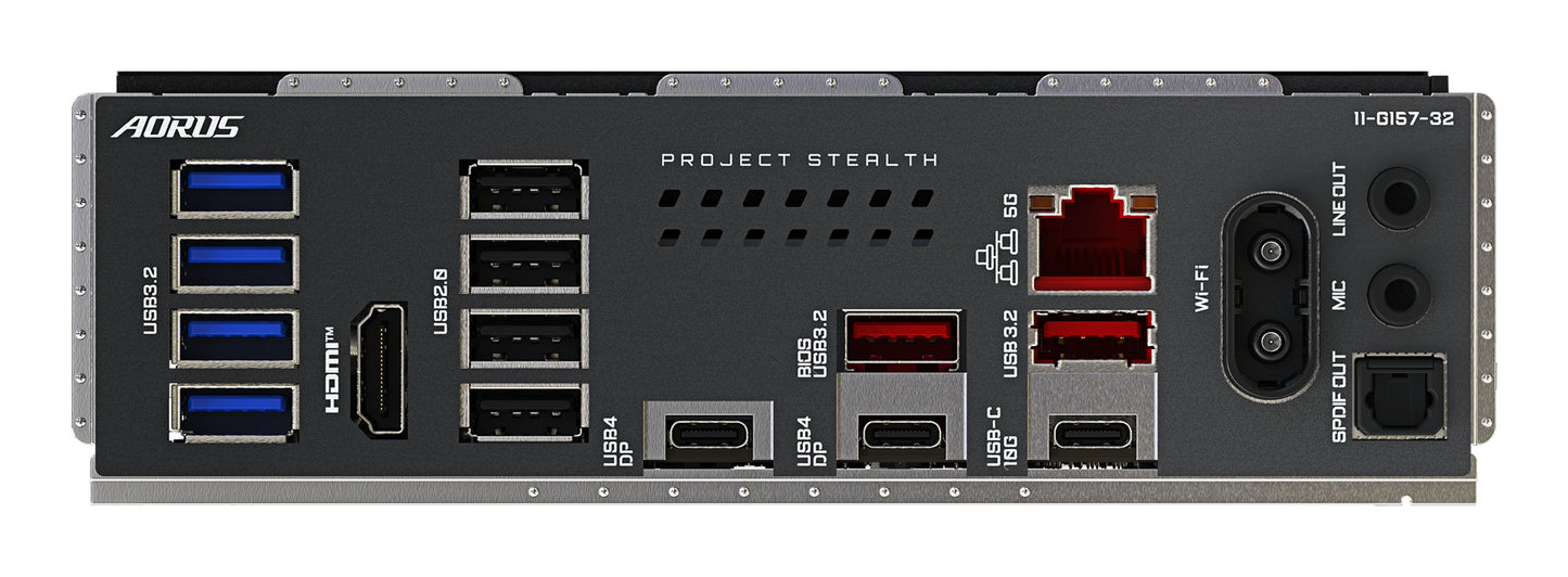 Gigabyte X870 AORUS STEALTH Motherboard - Supports AMD Ryzen 9000 CPUs, 16+2+2