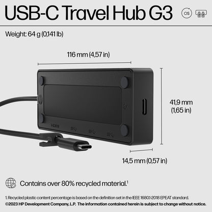 HP Travel Hub G3 USB-C Docking Station