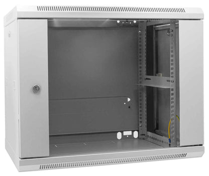 Intellinet 19" Network Cabinet - Wall Mount (Standard), 9U, 600mm Deep, Grey Rack