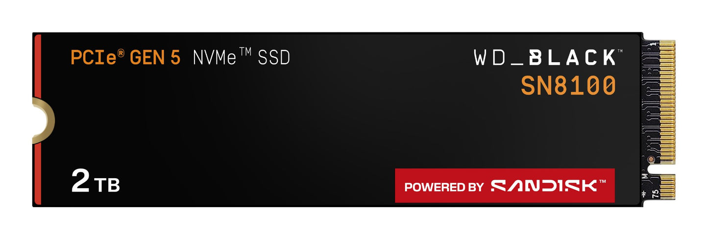 Western Digital Black 2TB M.2 NVMe PCIe Gen5 SSD