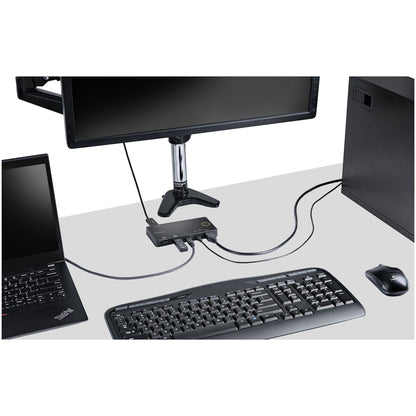 StarTech.com 2 Port Hybrid USB-A + HDMI & USB-C KVM Switch - Single 4K 60Hz HDMI 2.0