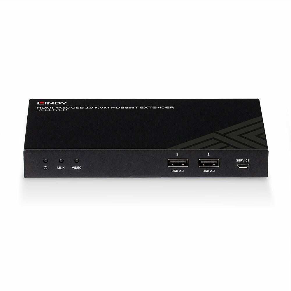 Lindy 150m Cat.6 HDMI 4K60, IR, RS-232 & Audio HDBaseT KVM Extender, Receiver KVM Switch