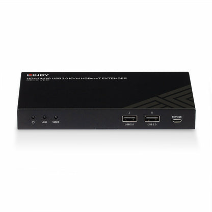 Lindy 150m Cat.6 HDMI 4K60, IR, RS-232 & Audio HDBaseT KVM Extender, Receiver KVM Switch