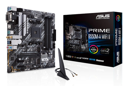 ASUS PRIME B550M-A WIFI II AMD B550 Socket AM4 micro ATX Motherboard